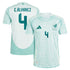 Selected slide 1 of 3Display slide 2 of 3Display slide 3 of 3 Edson Alvarez Mexico National Team adidas 2024 Away Player Authentic T-shirt - Green