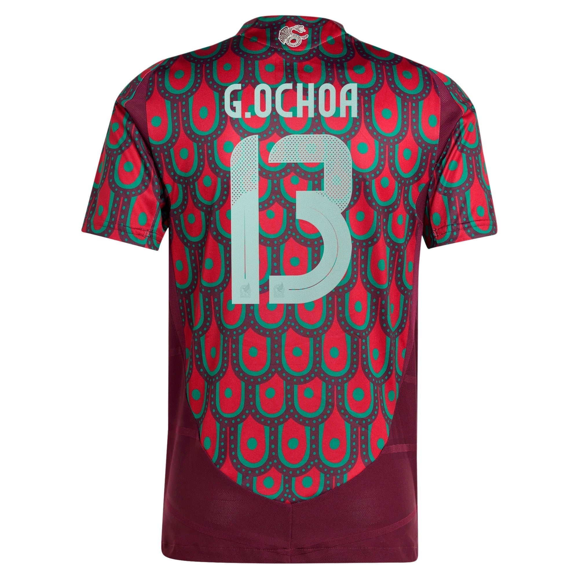 Guillermo Ochoa Mexico National Team adidas 2024 Home Player Authentic T-shirt - Burgundy