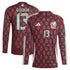 Guillermo Ochoa Mexico National Team adidas 2024 Home Player Long Sleeve Authentic T-shirt - Burgundy