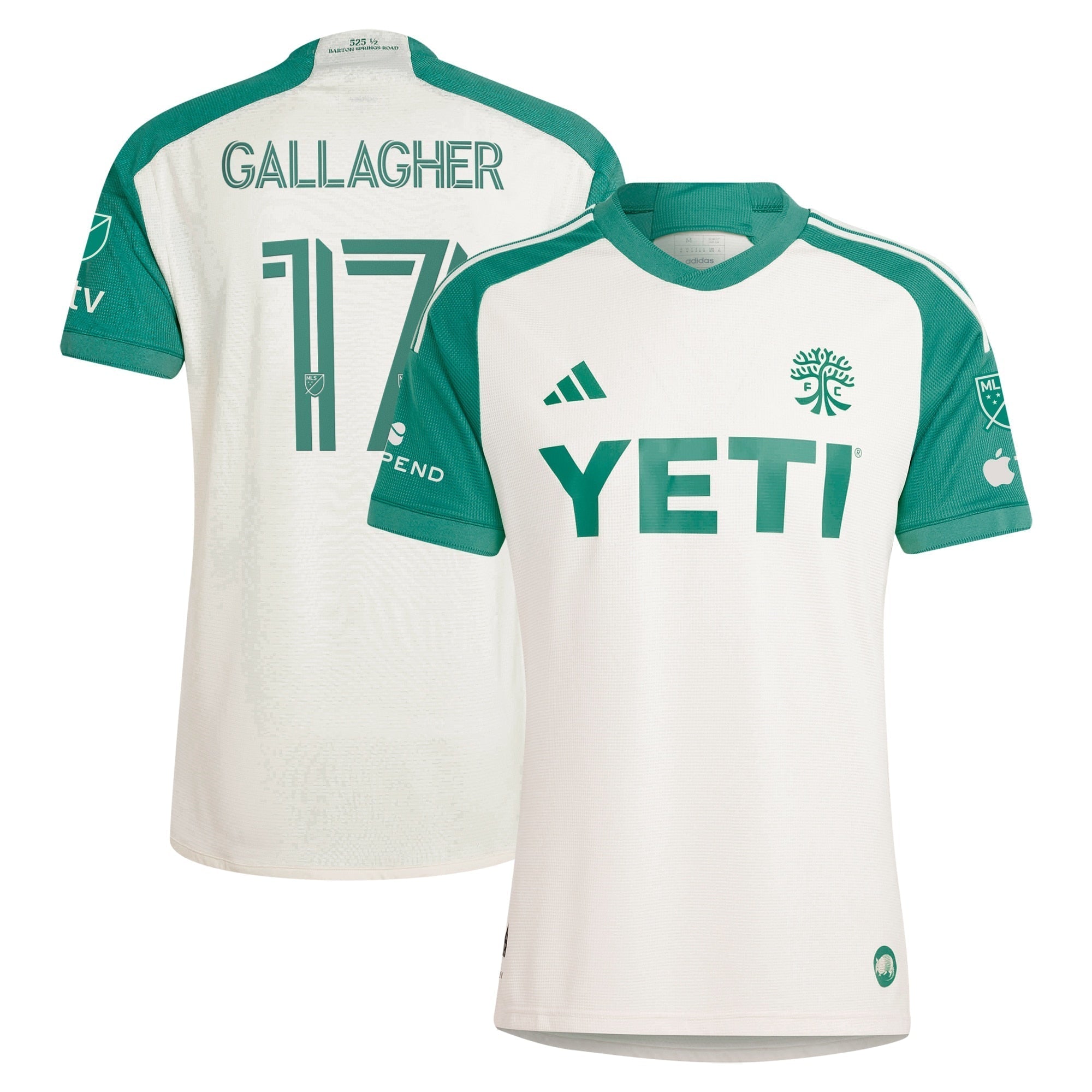 Jon Gallagher Austin FC adidas 2024 The Armadillo Kit Player Authentic T-shirt – Tan