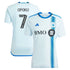 Kwadwo Opoku CF Montreal adidas 2024 La Main  Player Authentic T-shirt – Light Blue