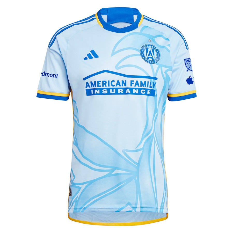 Atlanta United FC adidas 2024 The Resurgens Kit ustom Authentic T-shirt - Light Blue