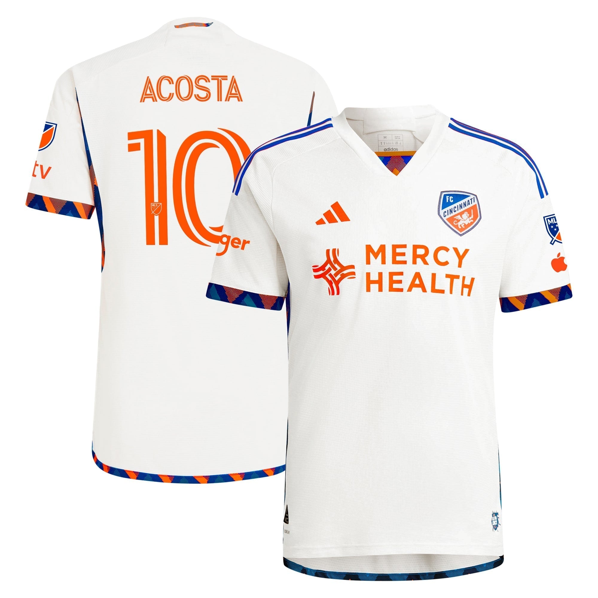 Luciano Acosta FC Cincinnati adidas 2024 The Canvas Kit Player Authentic T-shirt - White
