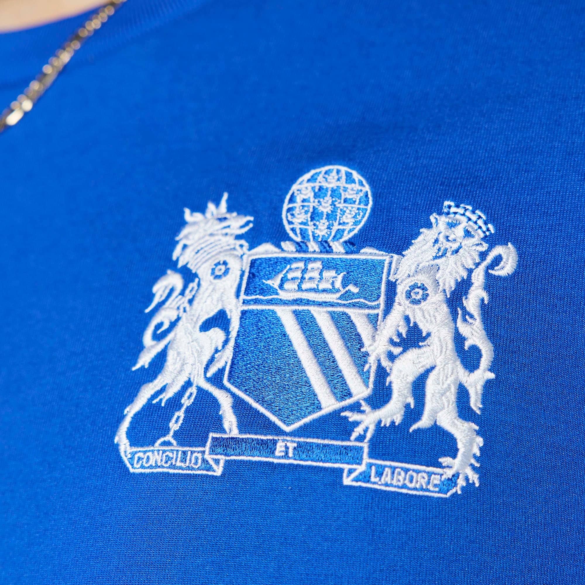 Manchester United x George Best adidas Originals Lifestyler Long Sleeve Authentic T-shirt - Blue
