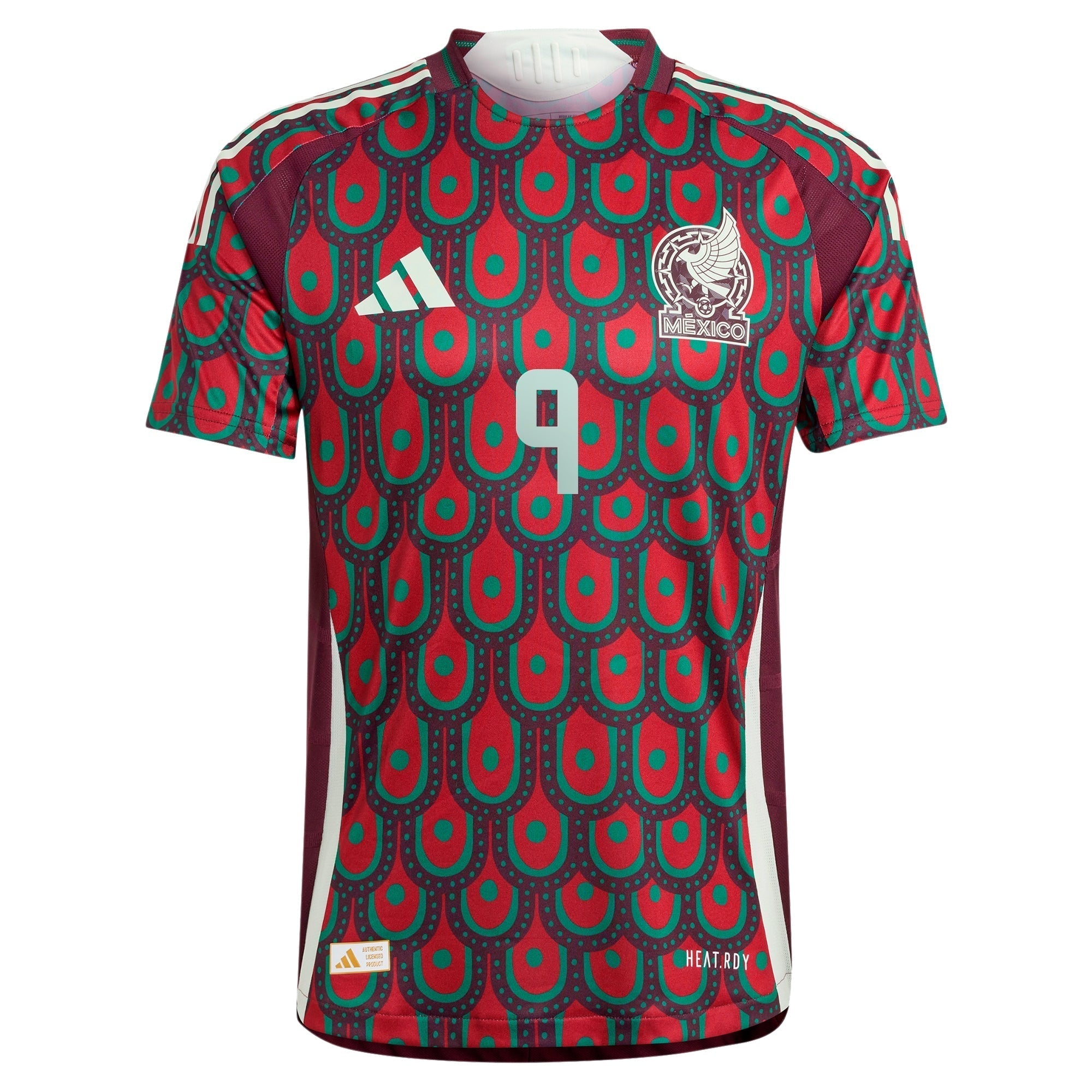 Raul Jimenez Mexico National Team adidas 2024 Home Player Authentic T-shirt - Burgundy