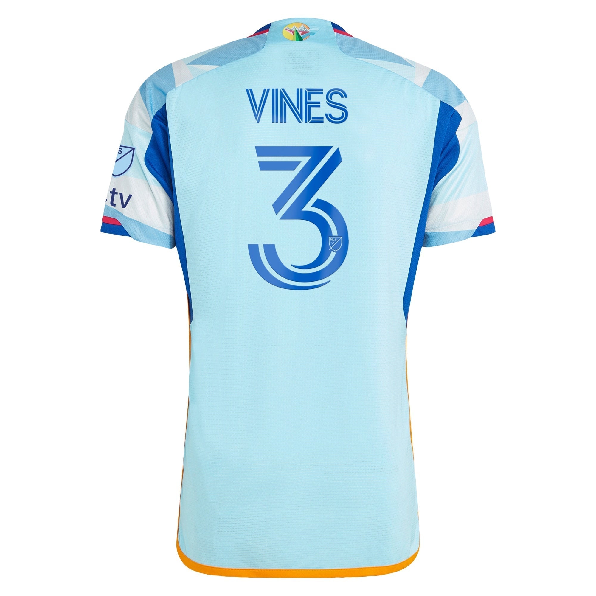 Sam Vines Colorado Rapids adidas 2024 New Day Kit Player Authentic T-shirt - Light Blue