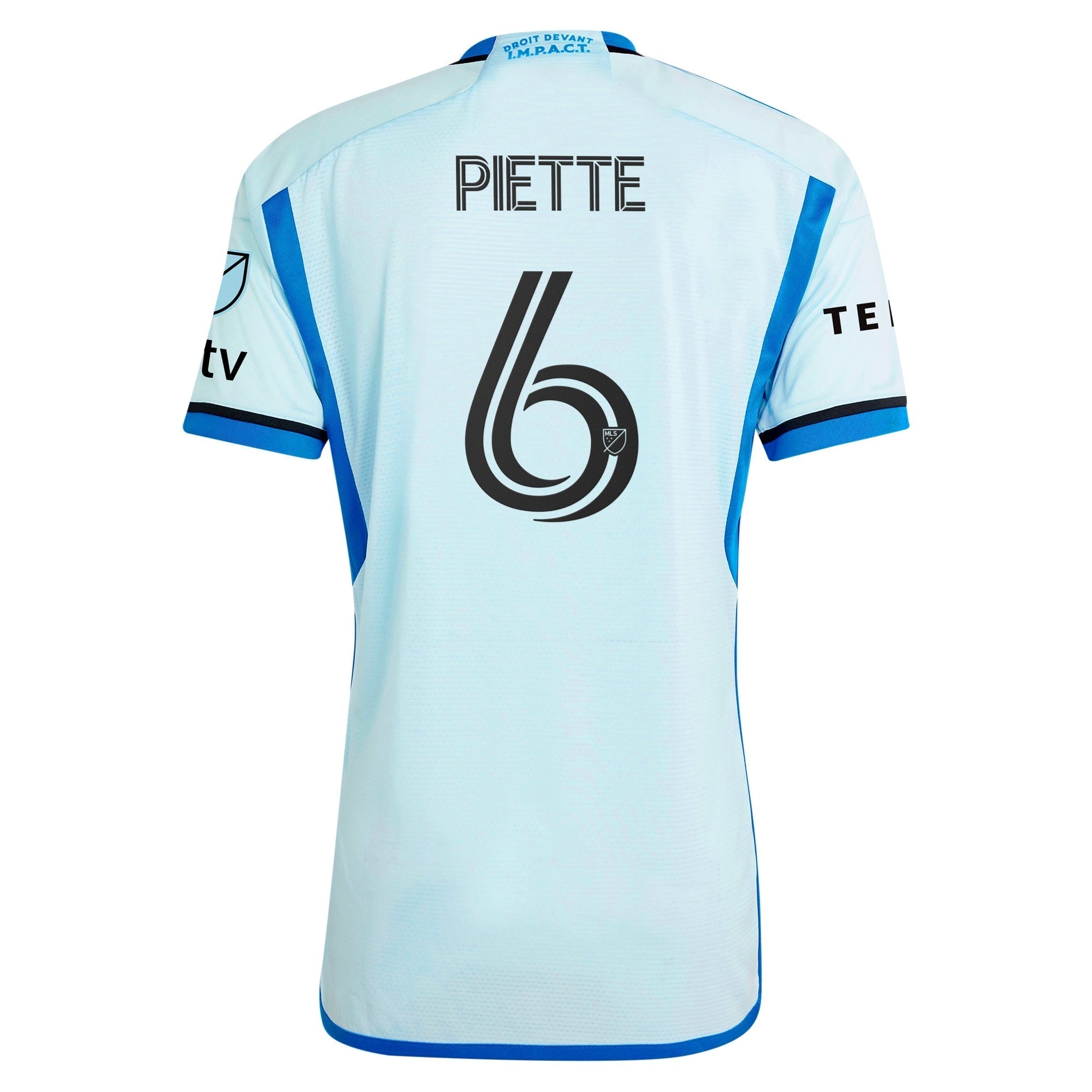 Samuel Piette CF Montreal adidas 2024 La Main Player Authentic T-shirt – Light Blue