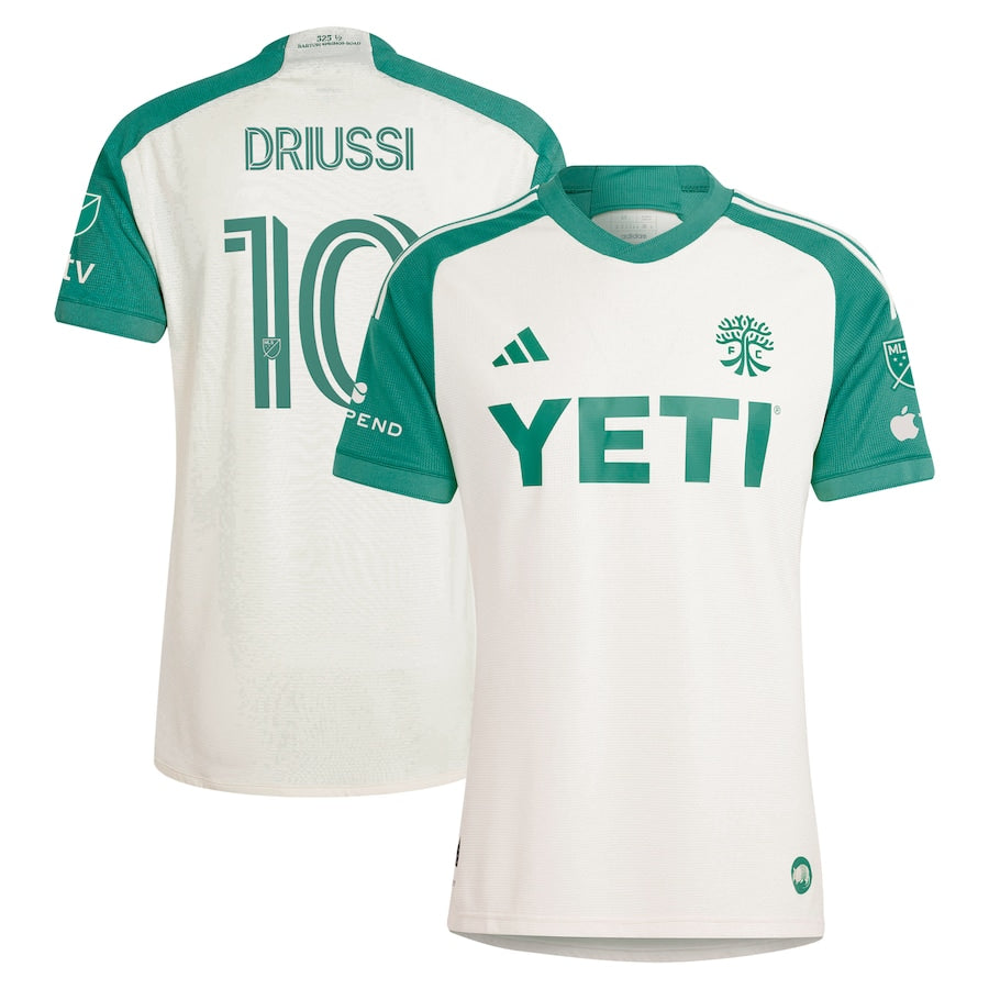 Sebastián Driussi Austin FC adidas 2024 The Armadillo Kit Player Authentic T-shirt – Tan