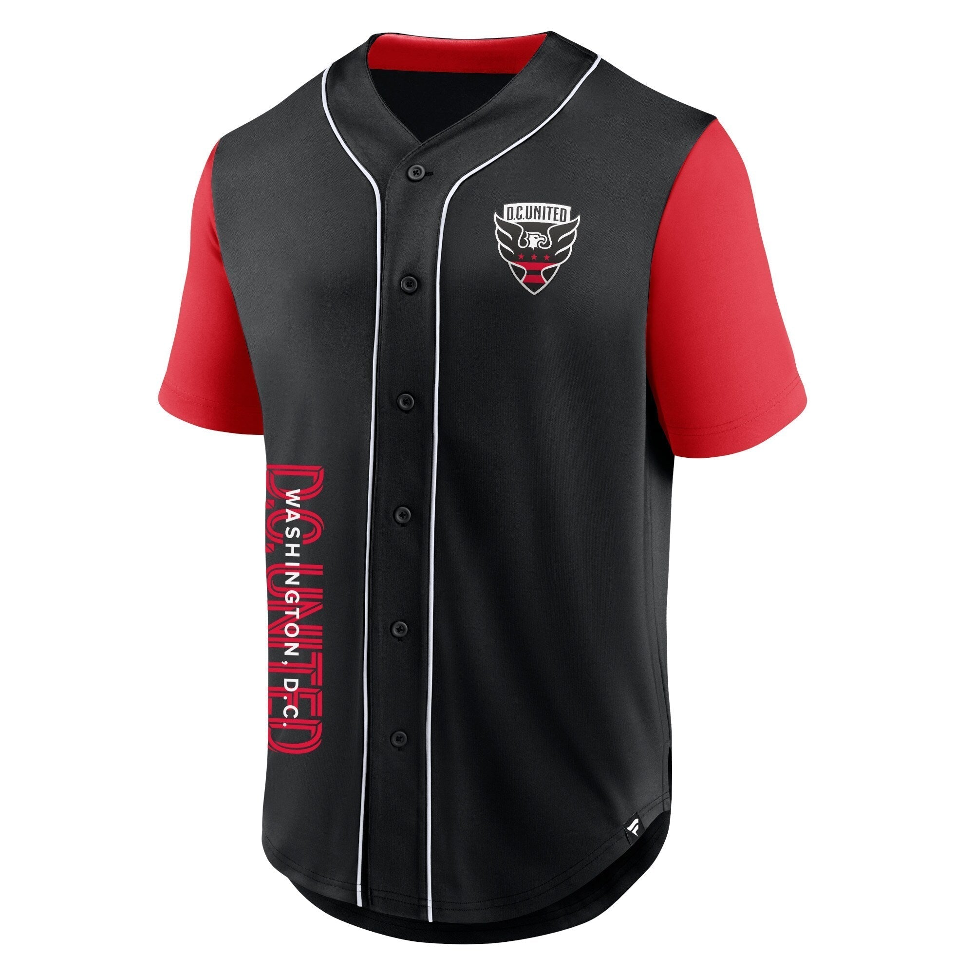 D.C. United Fanatics Balance Fashion Baseball Authentic T-shirt - Black