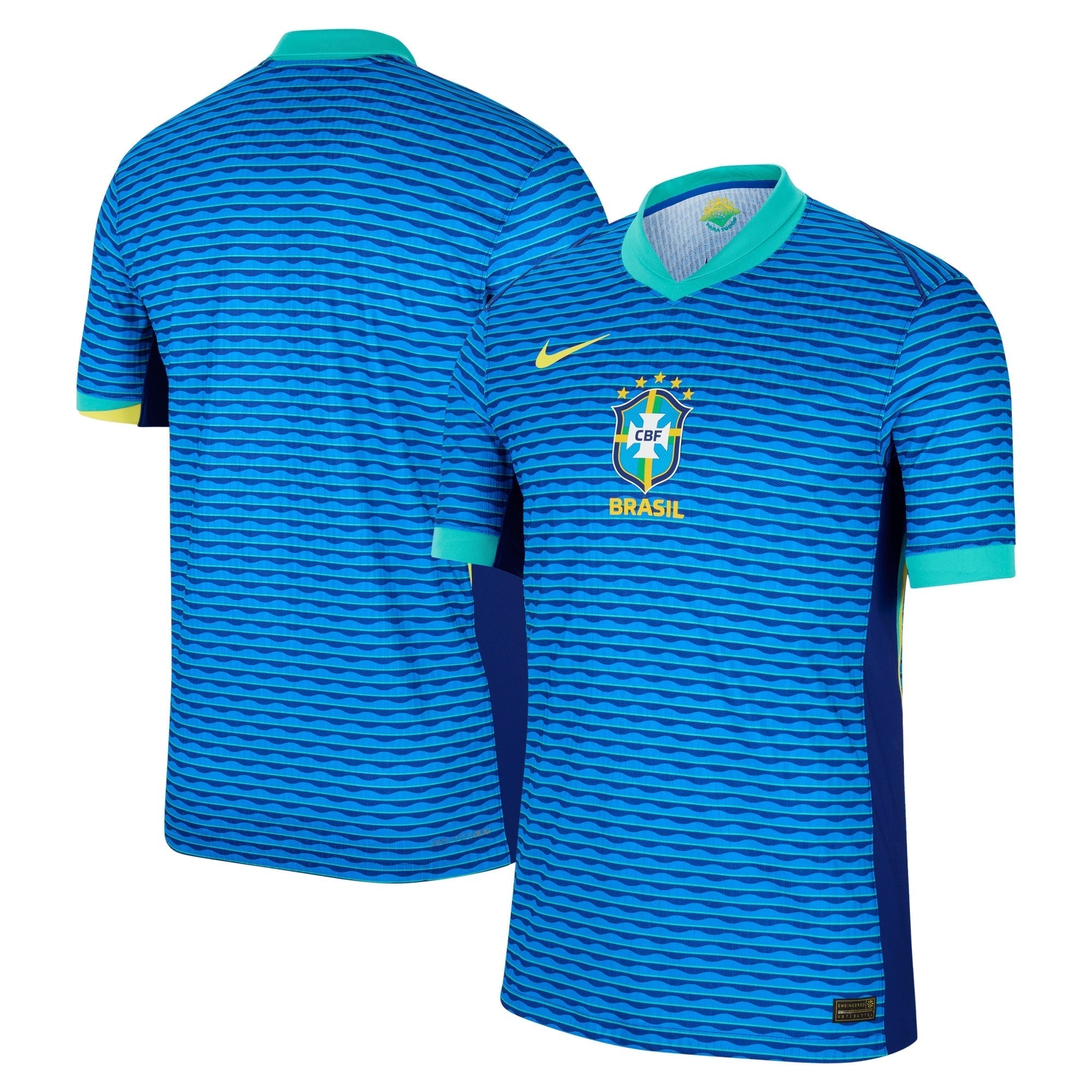 Brazil National Team Nike 2024 Away Match Authentic T-shirt – Blue