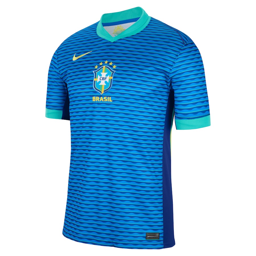 Brazil National Team Nike 2024 Away Stadium Authentic T-shirt – Blue