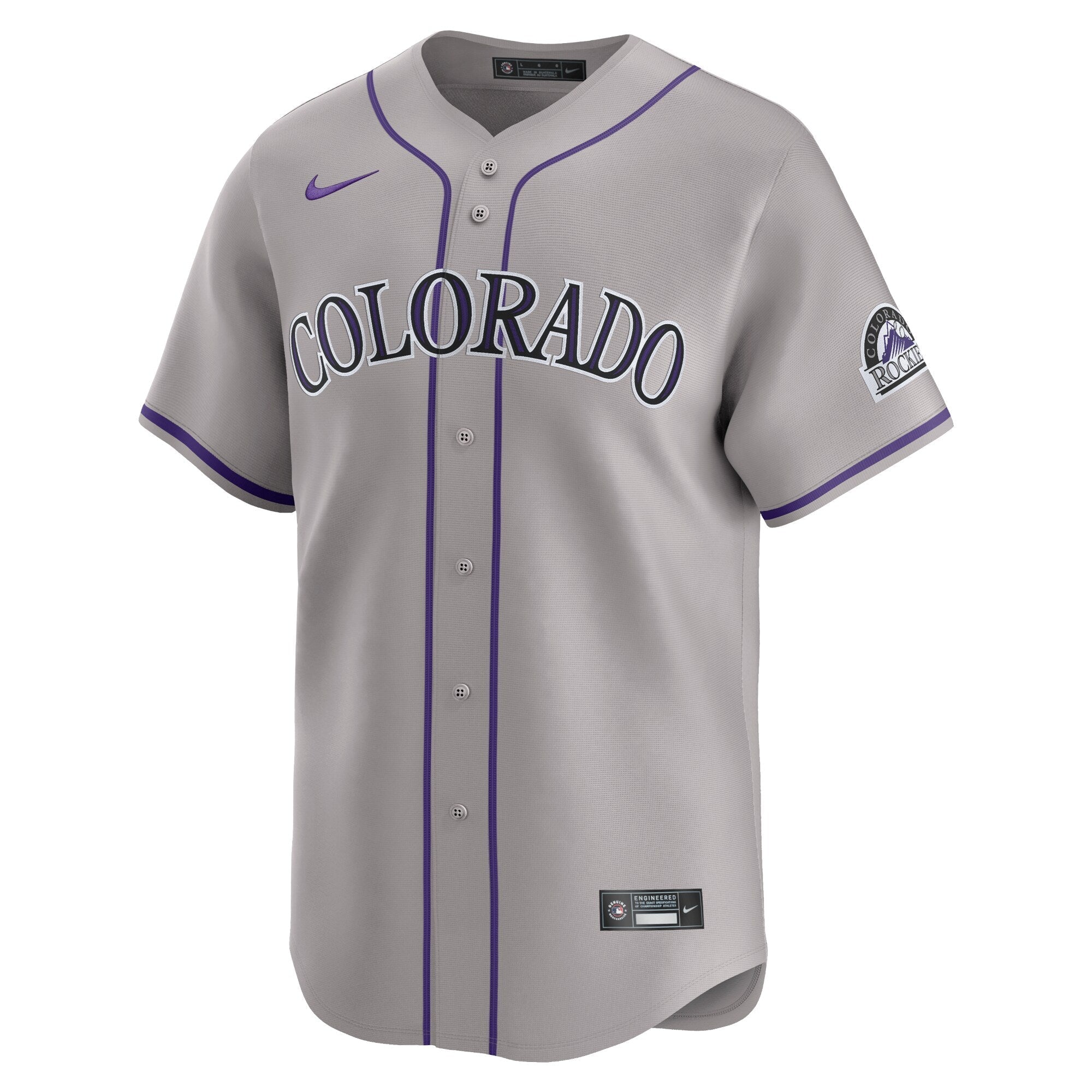 Colorado Rockies Nike Road Limited Authentic T-shirt – Gray