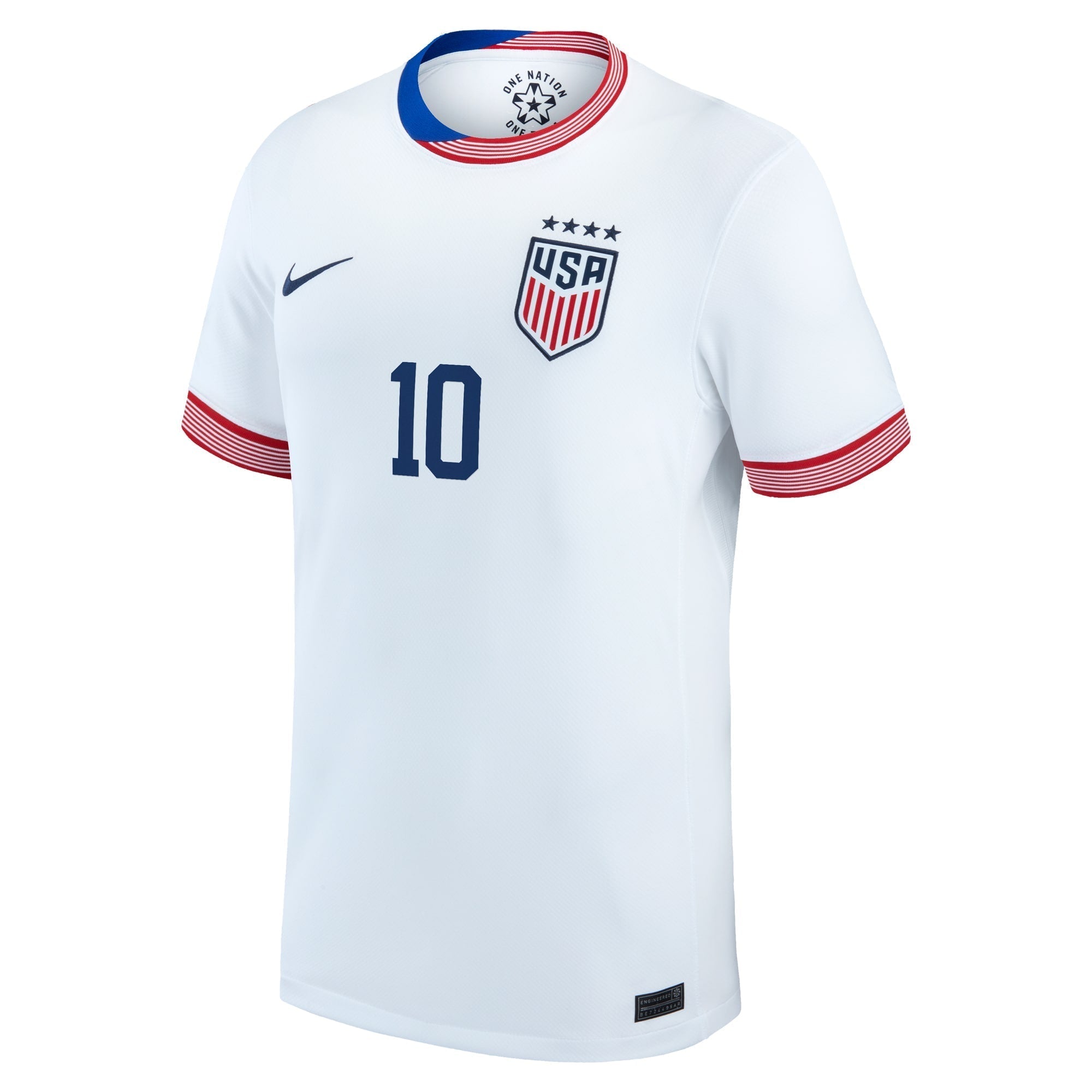 Lindsey Horan USWNT Nike 2024 Home Stadium Player Authentic T-shirt – White