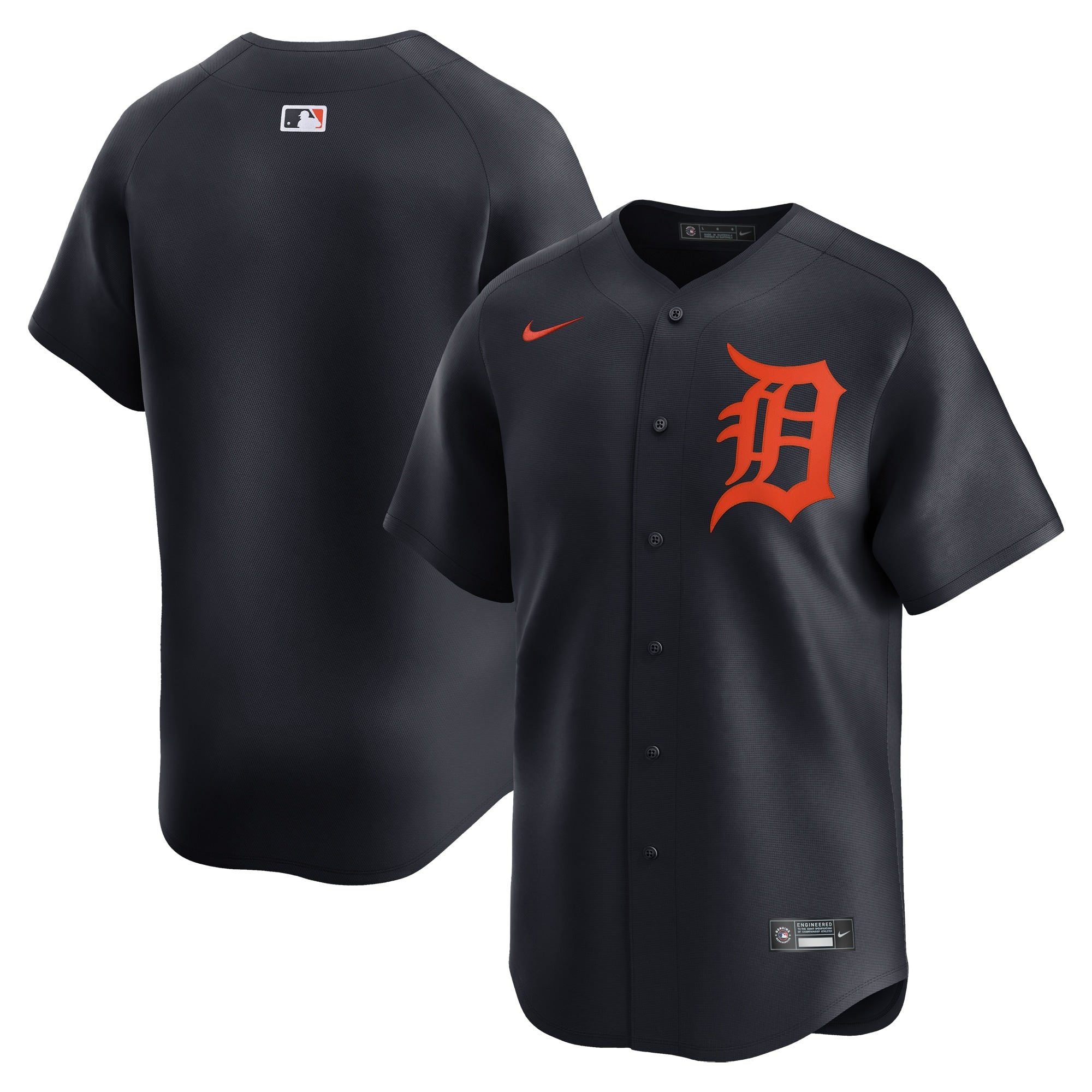 Detroit Tigers Nike Alternate Limited Authentic T-shirt – Navy