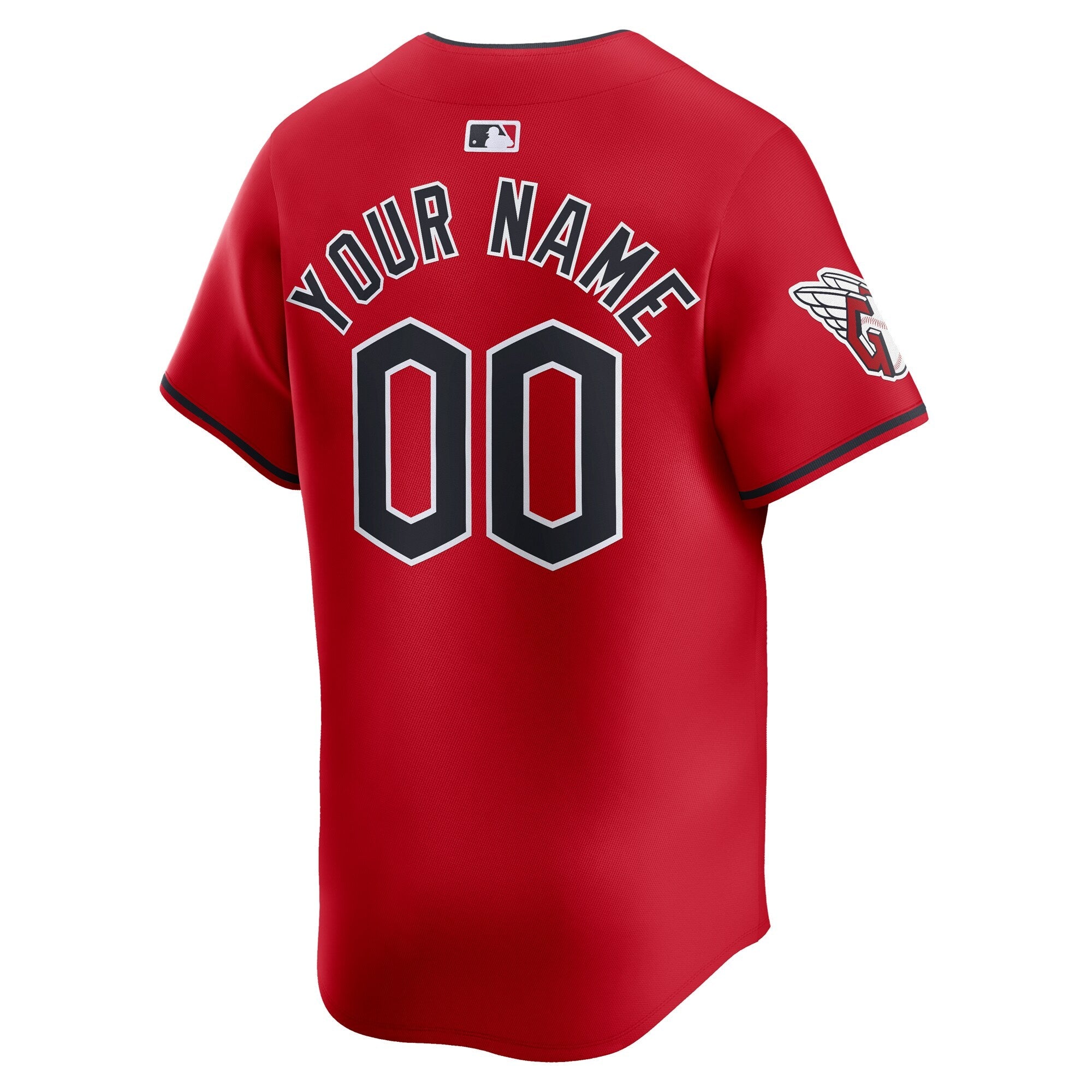 Cleveland Guardians Nike Alternate Limited Custom Authentic T-shirt – Red