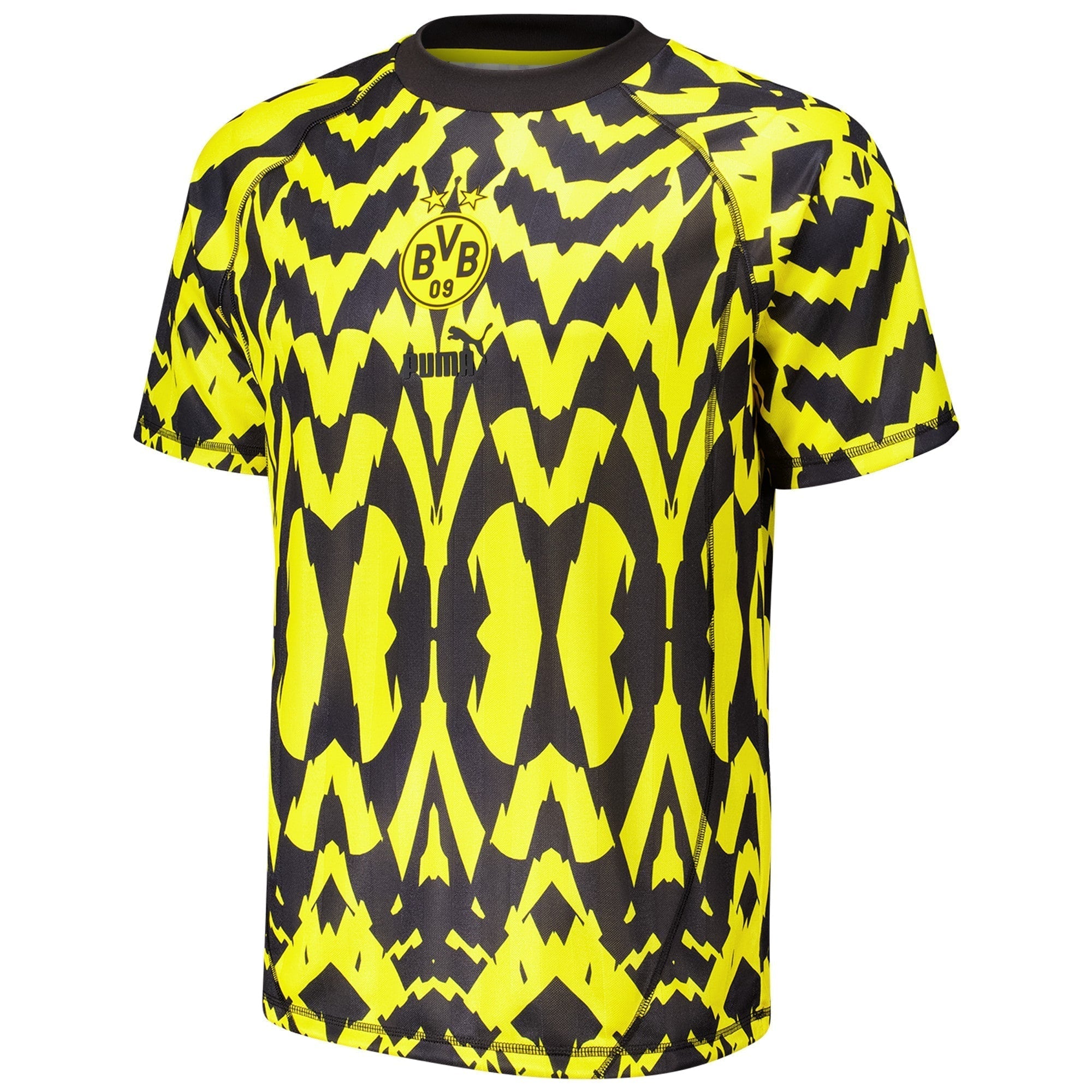 Borussia Dortmund Puma Statement Retro Authentic T-shirt - Yellow